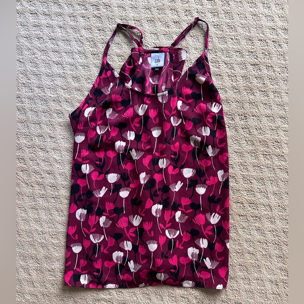 Cabi Corsage Floral tank top style 8005 size Medium